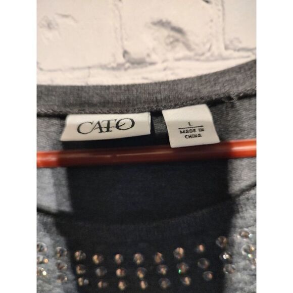 Cato quilted quality sweatshirt size large - Picture 4 of 5